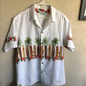 Vintage Bishop St. Hawaiian Shirt Cotton L to XL